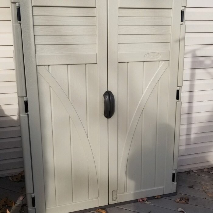 4 ft. W x 3 ft. D Plastic Vertical Tool Shed