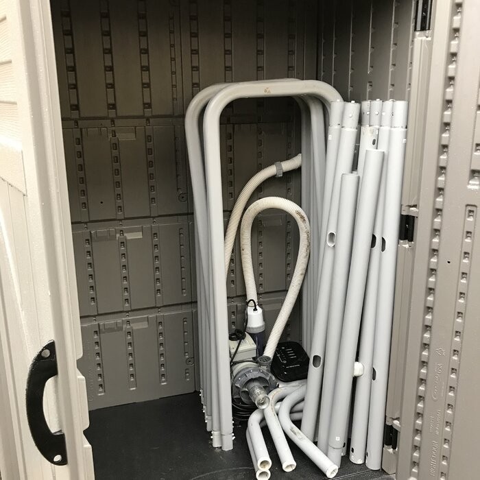 4 ft. W x 3 ft. D Plastic Vertical Tool Shed