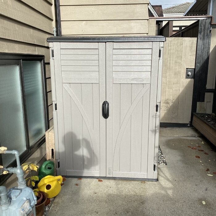 4 ft. W x 3 ft. D Plastic Vertical Tool Shed