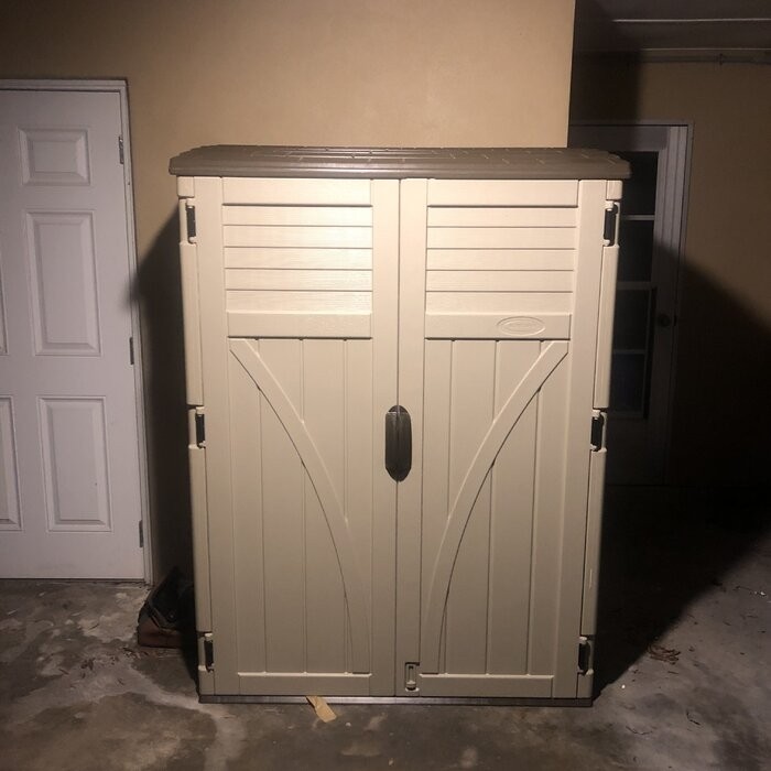 4 ft. W x 3 ft. D Plastic Vertical Tool Shed