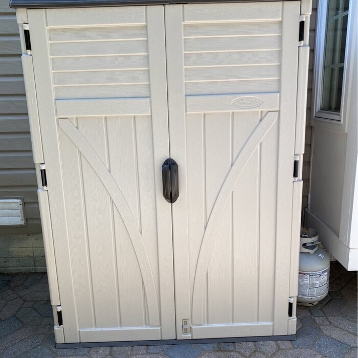 4 ft. W x 3 ft. D Plastic Vertical Tool Shed