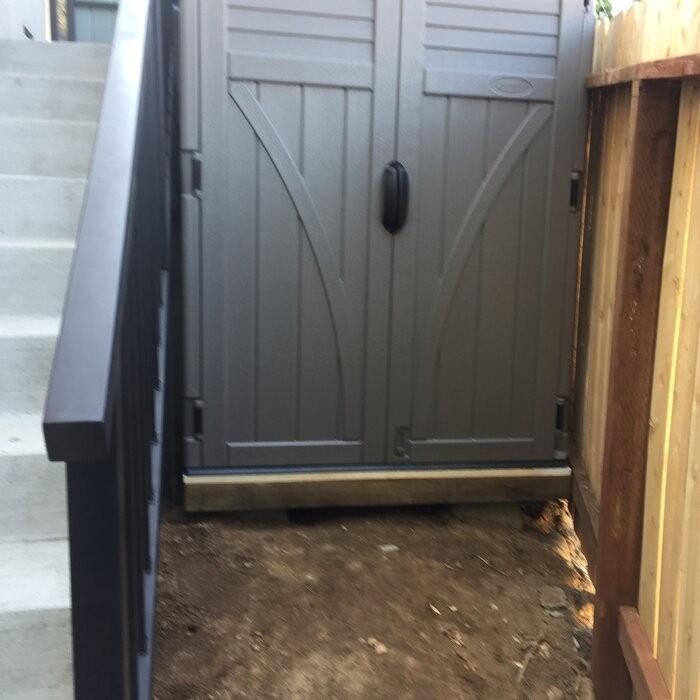 4 ft. W x 3 ft. D Plastic Vertical Tool Shed