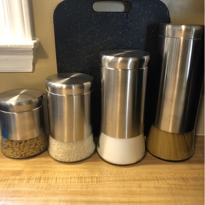 4 Piece Kitchen Canister Set