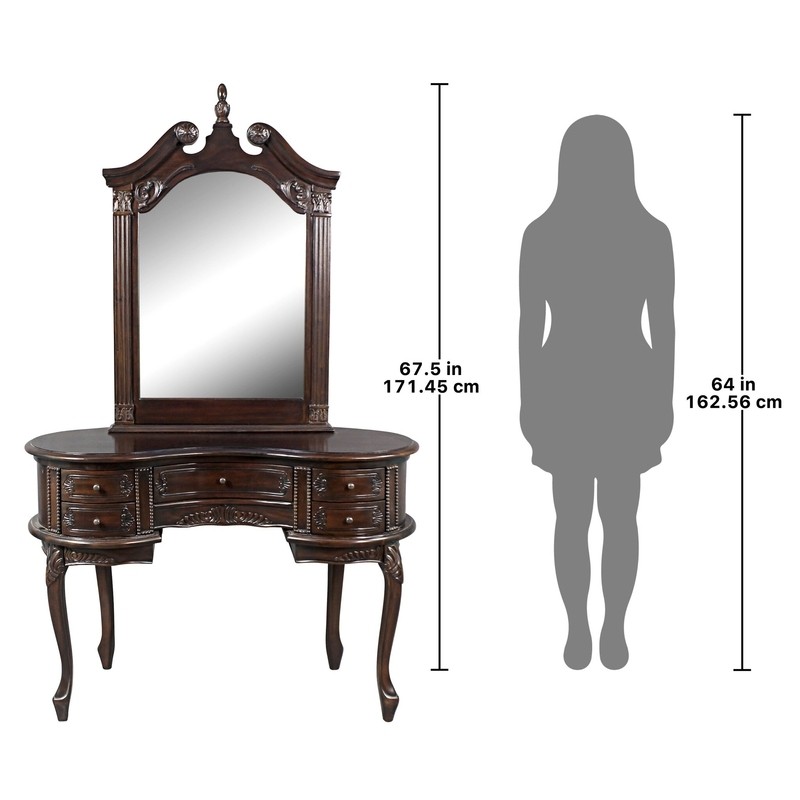 45.5'' Wide Solid Wood Vanity with Mirror