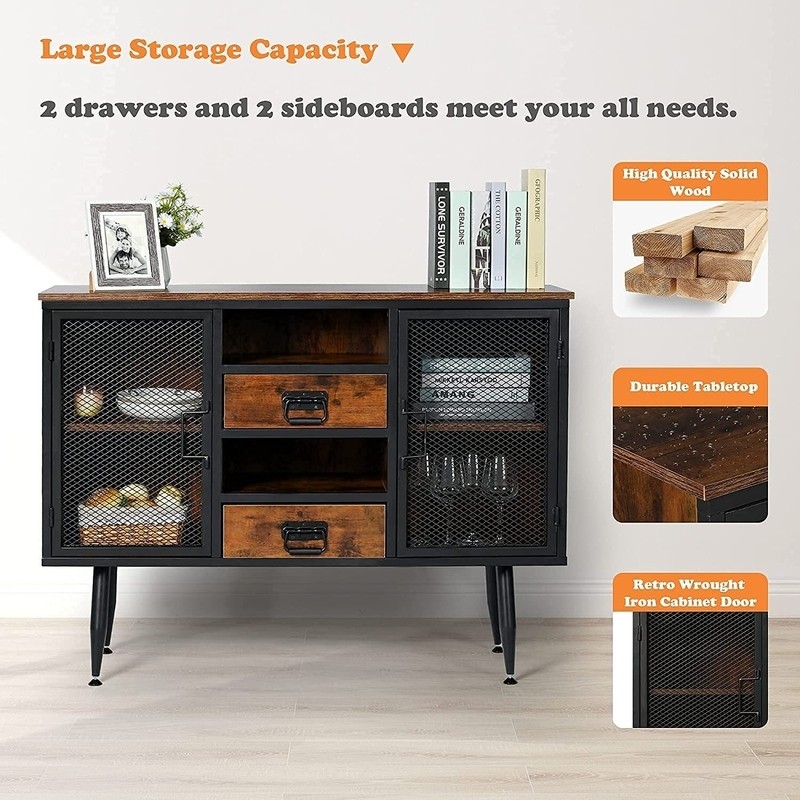 45.66'' Wide 2 Drawer Sideboard