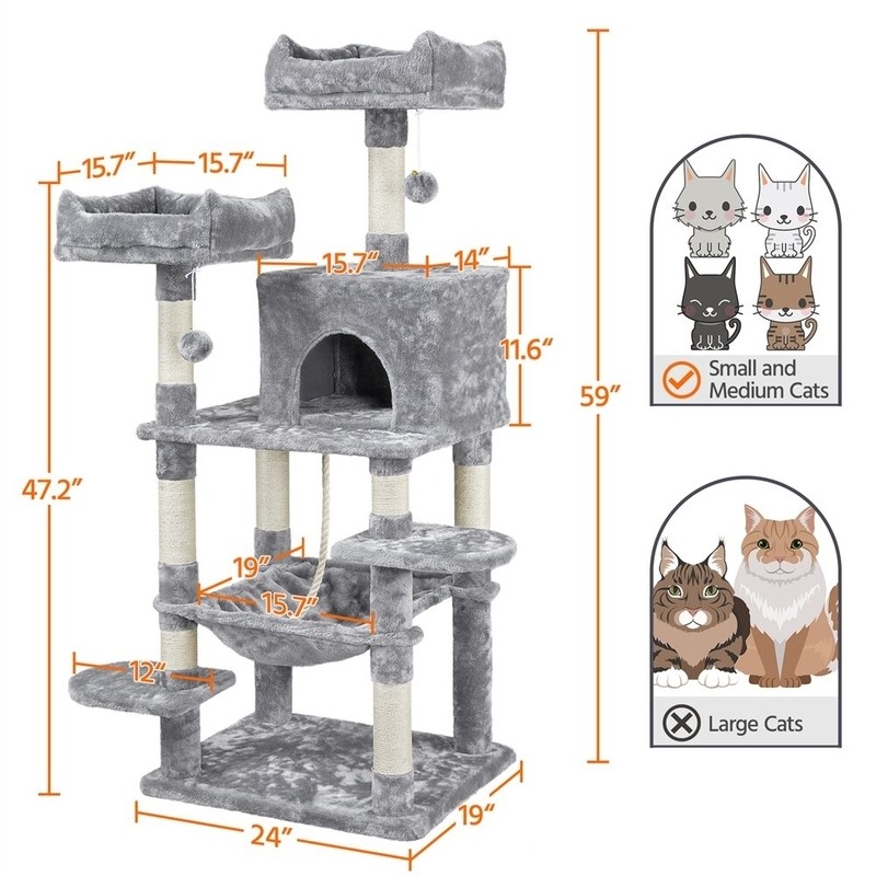58" Tonquin Cat Tree