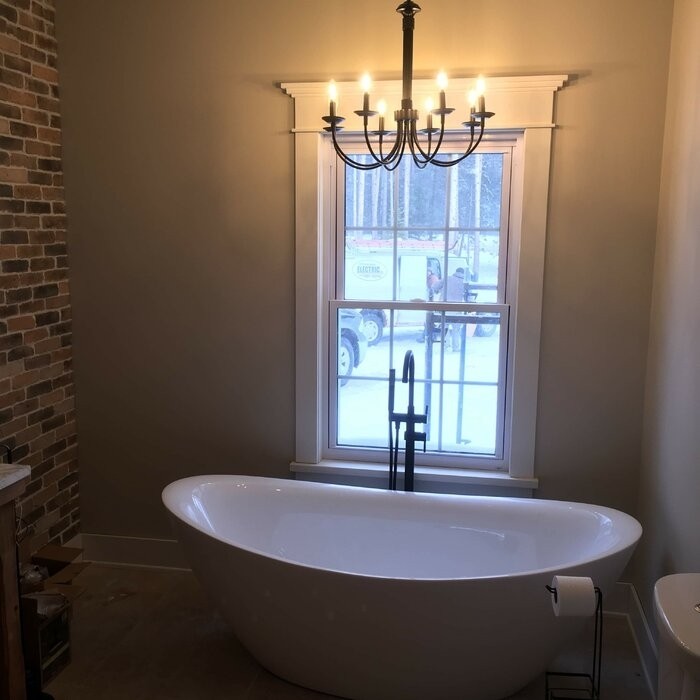 71" x 34" Freestanding Soaking Acrylic Bathtub