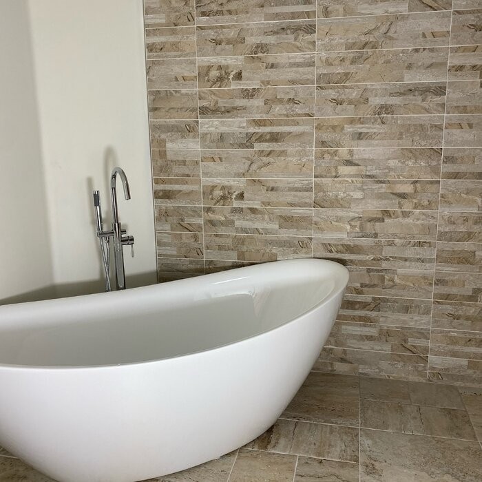 71" x 34" Freestanding Soaking Acrylic Bathtub