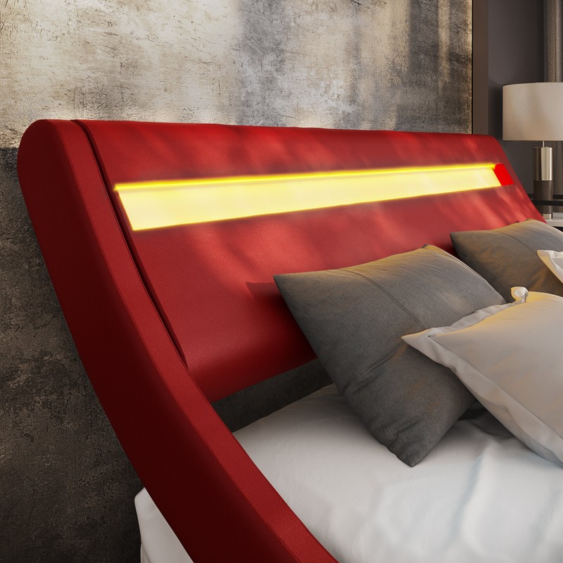 Aaina Upholstered Low Profile Platform Bed