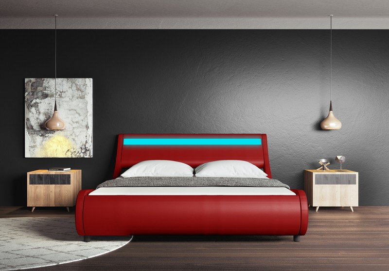 Aaina Upholstered Low Profile Platform Bed