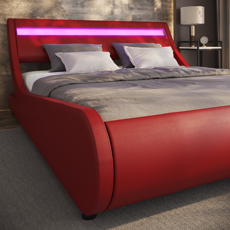 Aaina Upholstered Low Profile Platform Bed