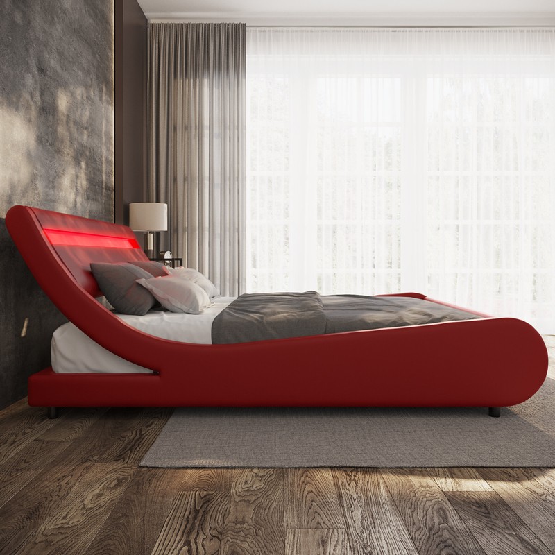 Aaina Upholstered Low Profile Platform Bed