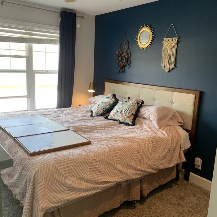 Abrahams Upholstered Panel Headboard