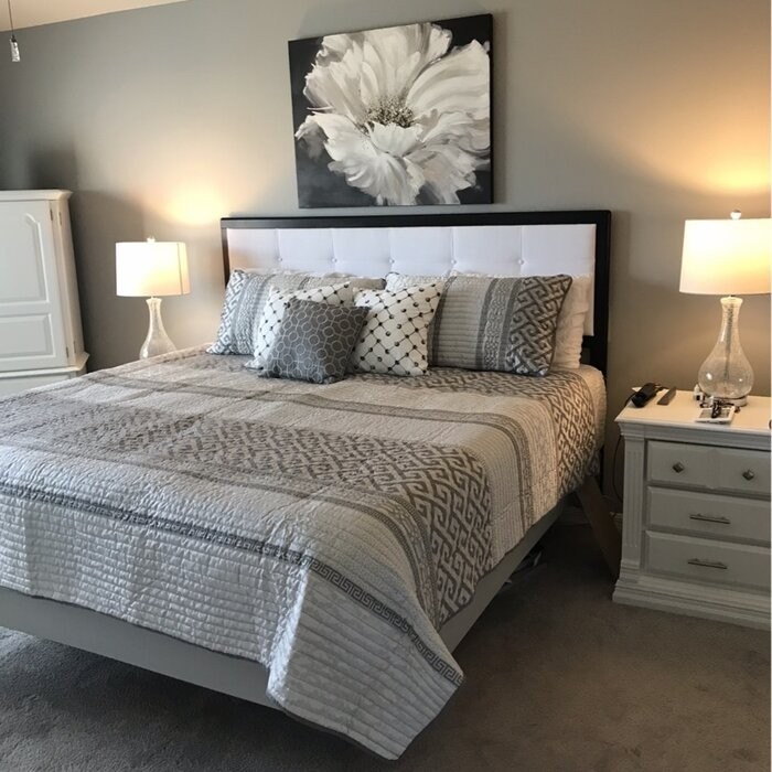 Abrahams Upholstered Panel Headboard