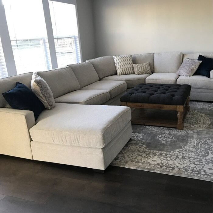 Abston 38'' Wide Tufted Square Standard Ottoman with Storage