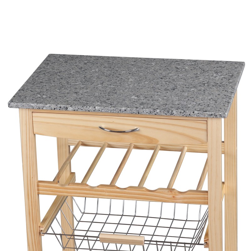 Adayla 22.83'' Wide Rolling Kitchen Cart