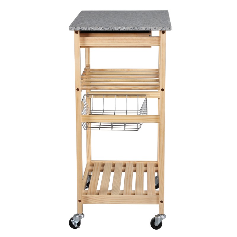 Adayla 22.83'' Wide Rolling Kitchen Cart