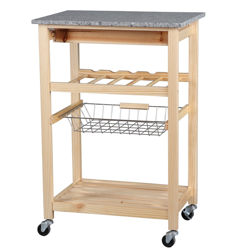 Adayla 22.83'' Wide Rolling Kitchen Cart