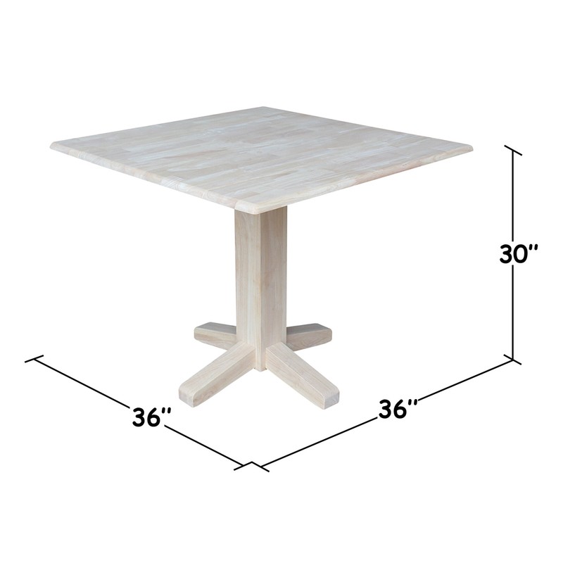 Adelina Drop Leaf Solid Wood Dining Table