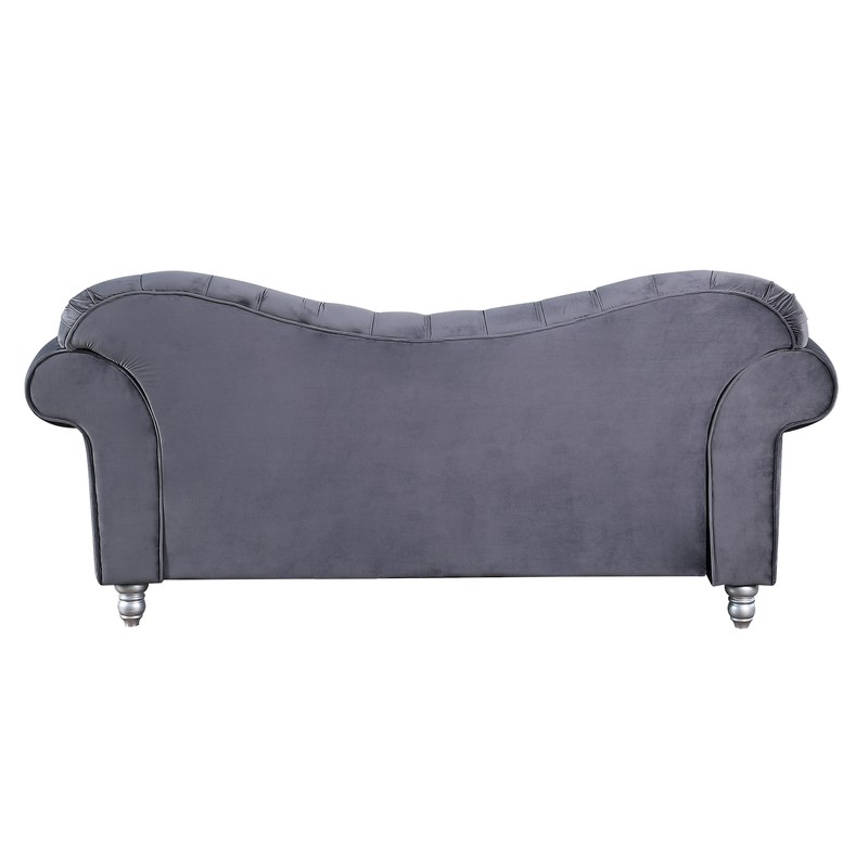 Adisri 69'' Velvet Rolled Arm Loveseat