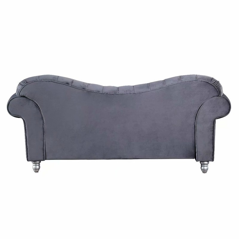 Adisri 69'' Velvet Rolled Arm Loveseat