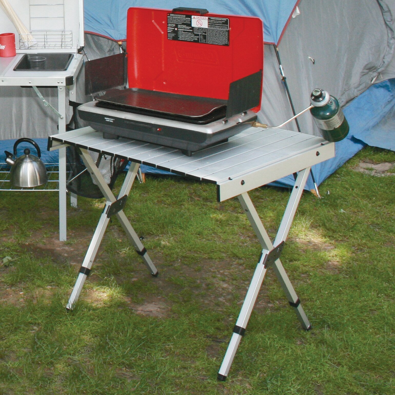 Adjustable Stainless Steel Folding Table