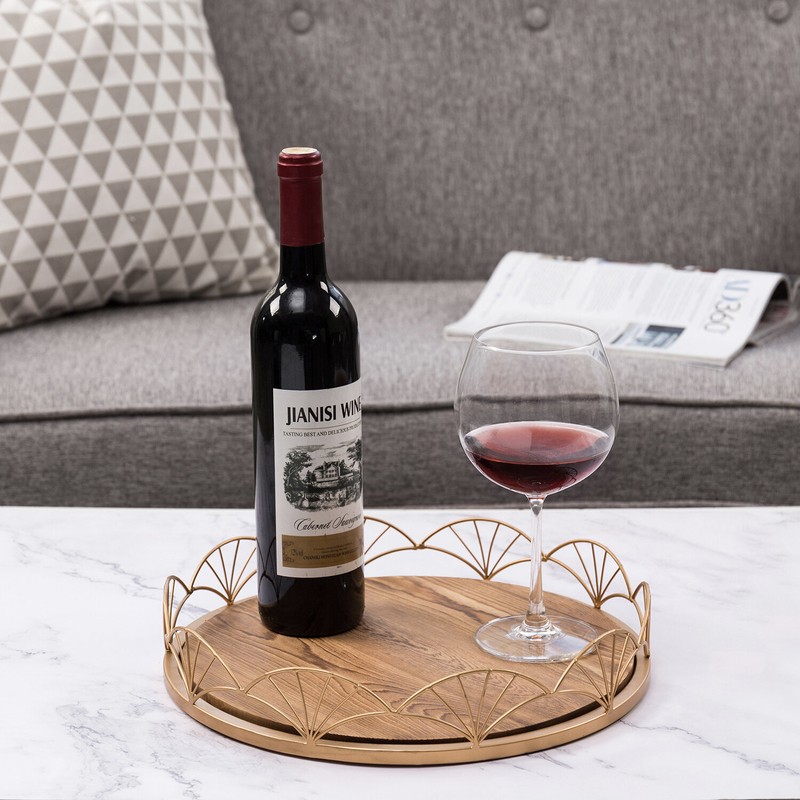 Adore Round Ottoman/Coffee Table Tray