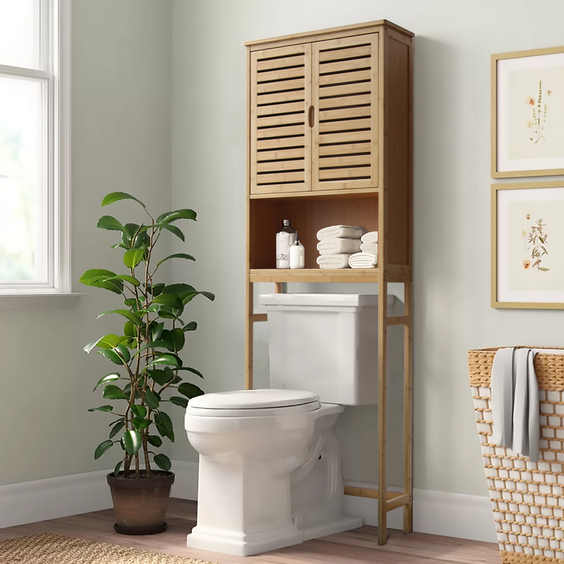 Rustic Birch Log Toilet Paper Holder Bathroom Organizer 3 Roll  Storage 