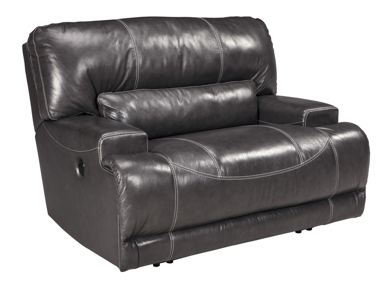 Ahumada 55'' Wide Genuine Leather Power Standard Recliner