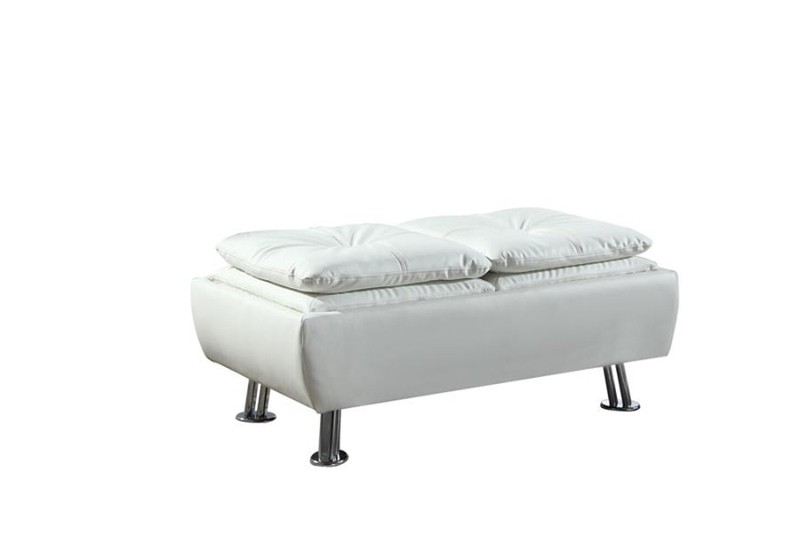 Aidenjoseph 44.5'' Wide Leather Match Tufted Rectangle Storage Ottoman with Storage