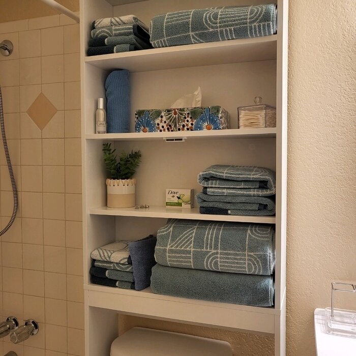 Aidie 24.8'' W x 76.8'' H x 7.87'' D Over-The-Toilet Storage