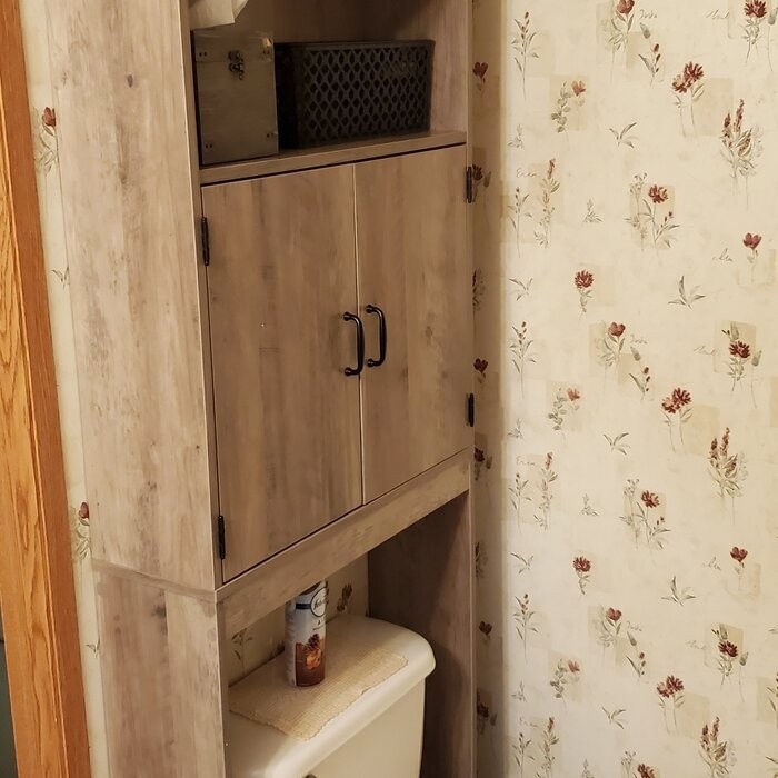 Aidie 24.8'' W x 76.8'' H x 7.87'' D Over-The-Toilet Storage