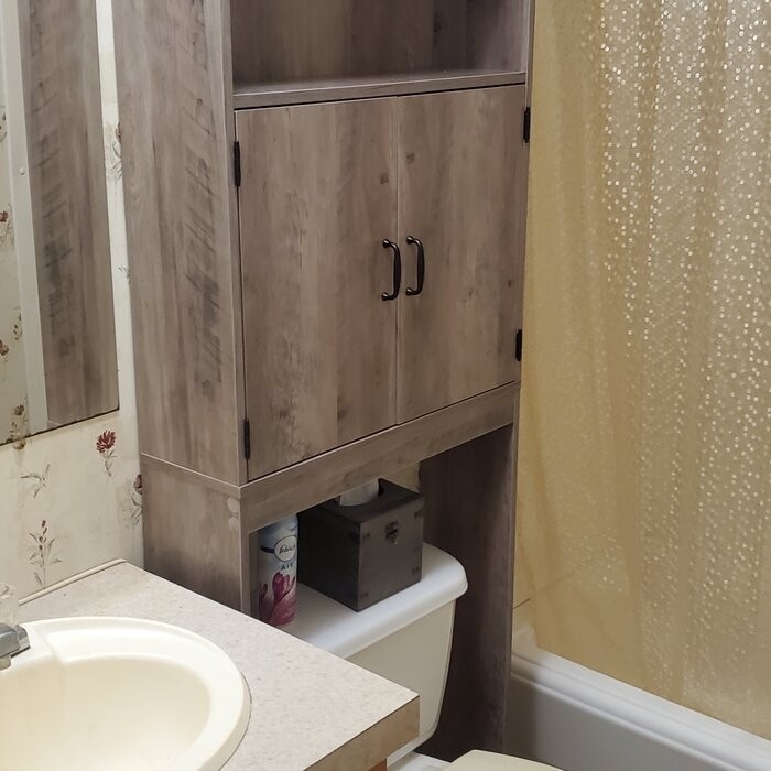 Aidie 24.8'' W x 76.8'' H x 7.87'' D Over-The-Toilet Storage