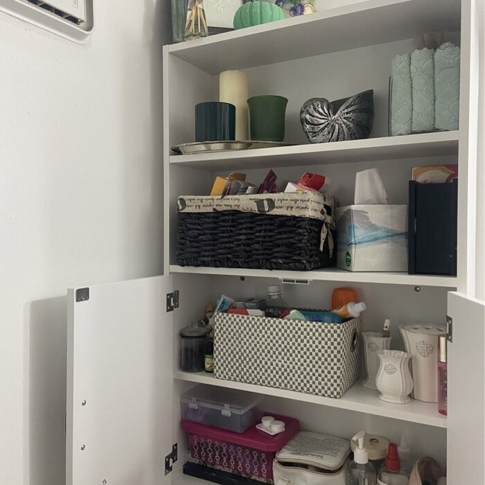Aidie 24.8'' W x 76.8'' H x 7.87'' D Over-The-Toilet Storage