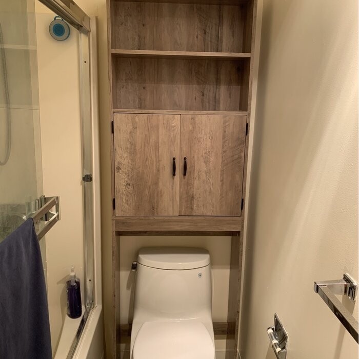 Aidie 24.8'' W x 76.8'' H x 7.87'' D Over-The-Toilet Storage