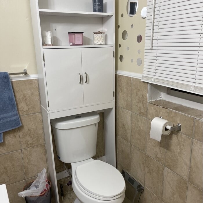 Aidie 24.8'' W x 76.8'' H x 7.87'' D Over-The-Toilet Storage