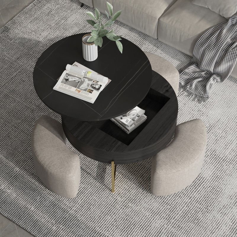 Akos Lift Top Frame Coffee Table with Storage