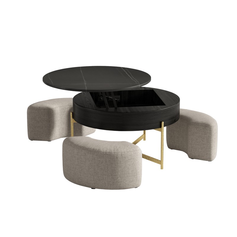 Akos Lift Top Frame Coffee Table with Storage