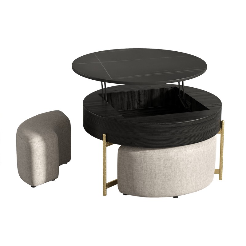 Akos Lift Top Frame Coffee Table with Storage
