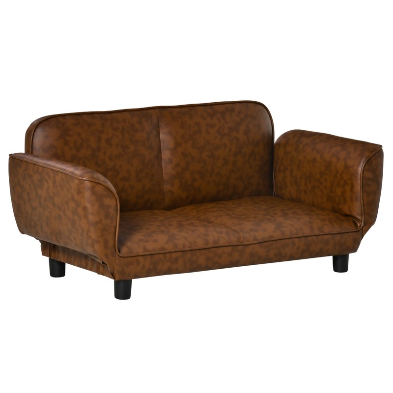 Alberico Foldable PU Leather Dog Sofa