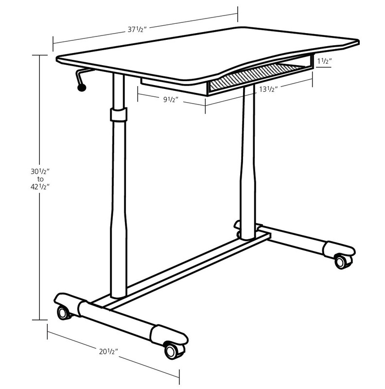 Albin Height Adjustable Standing Desk
