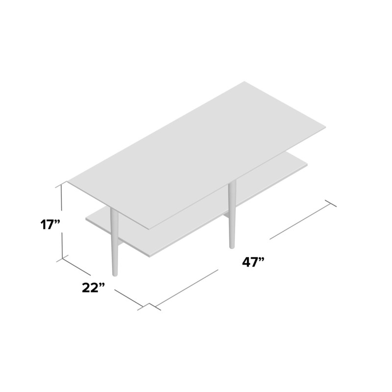 Allina 4 Legs Coffee Table with Storage