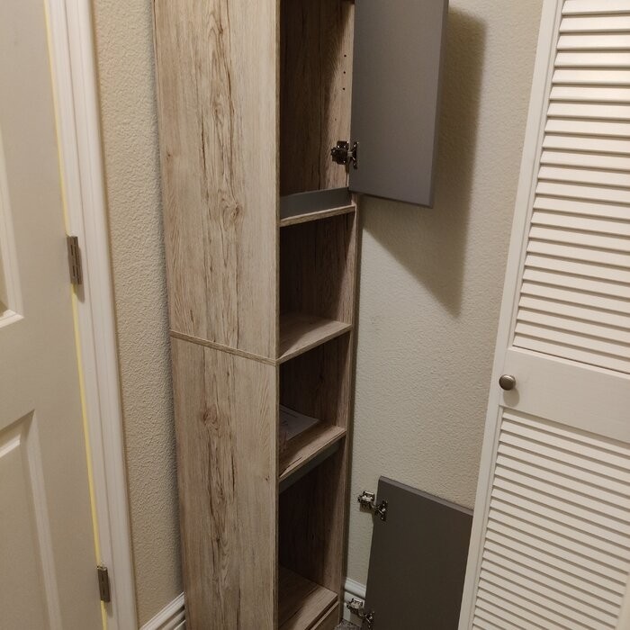 Alquan 11.8'' W x 66.3'' H x 11.8'' D Linen Cabinet