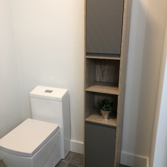 Alquan 11.8'' W x 66.3'' H x 11.8'' D Linen Cabinet