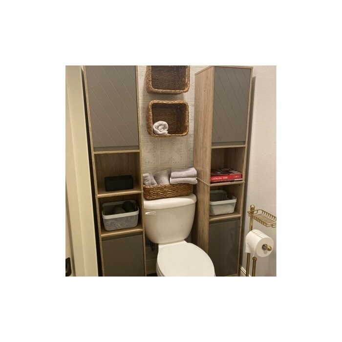 Alquan 11.8'' W x 66.3'' H x 11.8'' D Linen Cabinet