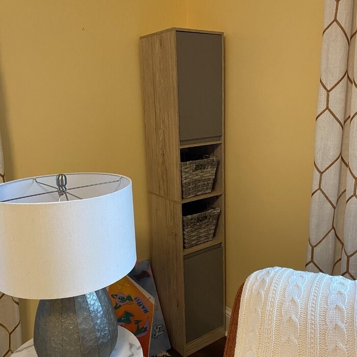Alquan 11.8'' W x 66.3'' H x 11.8'' D Linen Cabinet