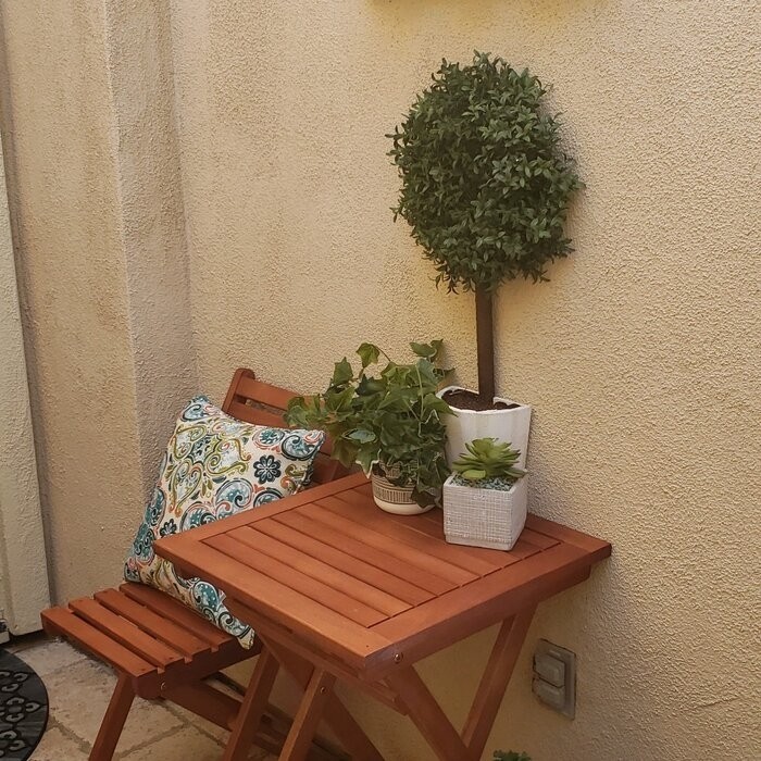Altenwald Square 2 - Person 20'' Long Bistro Set