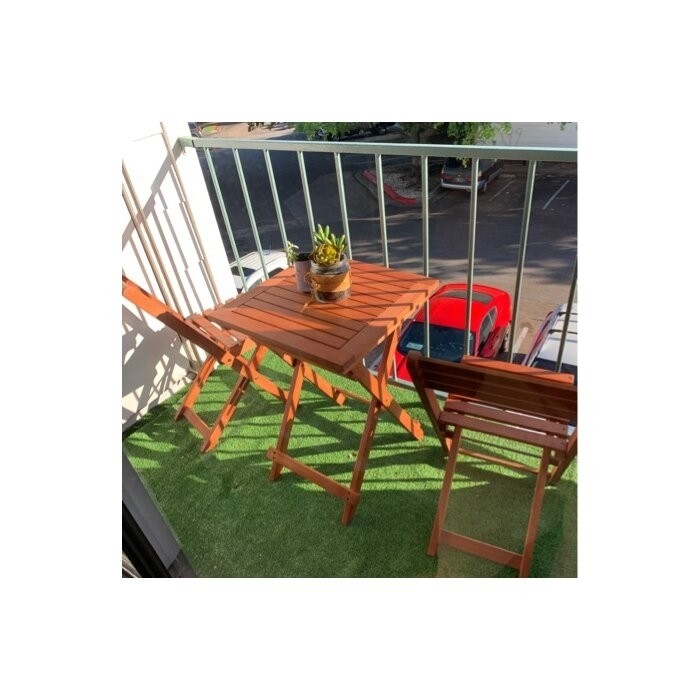 Altenwald Square 2 - Person 20'' Long Bistro Set