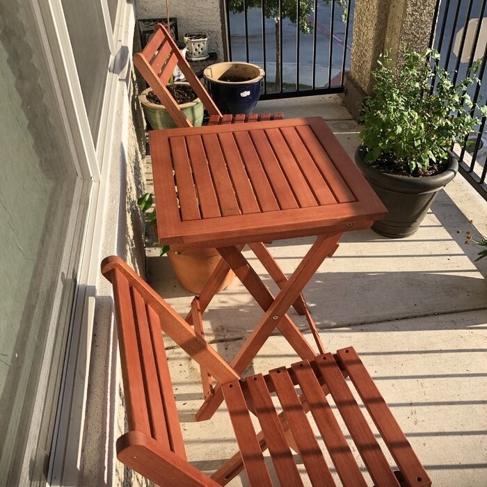 Altenwald Square 2 - Person 20'' Long Bistro Set