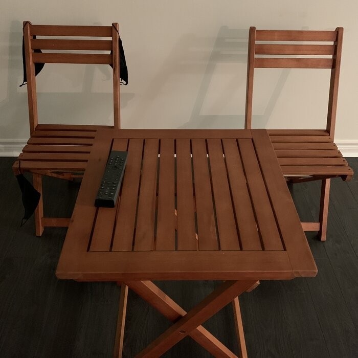 Altenwald Square 2 - Person 20'' Long Bistro Set